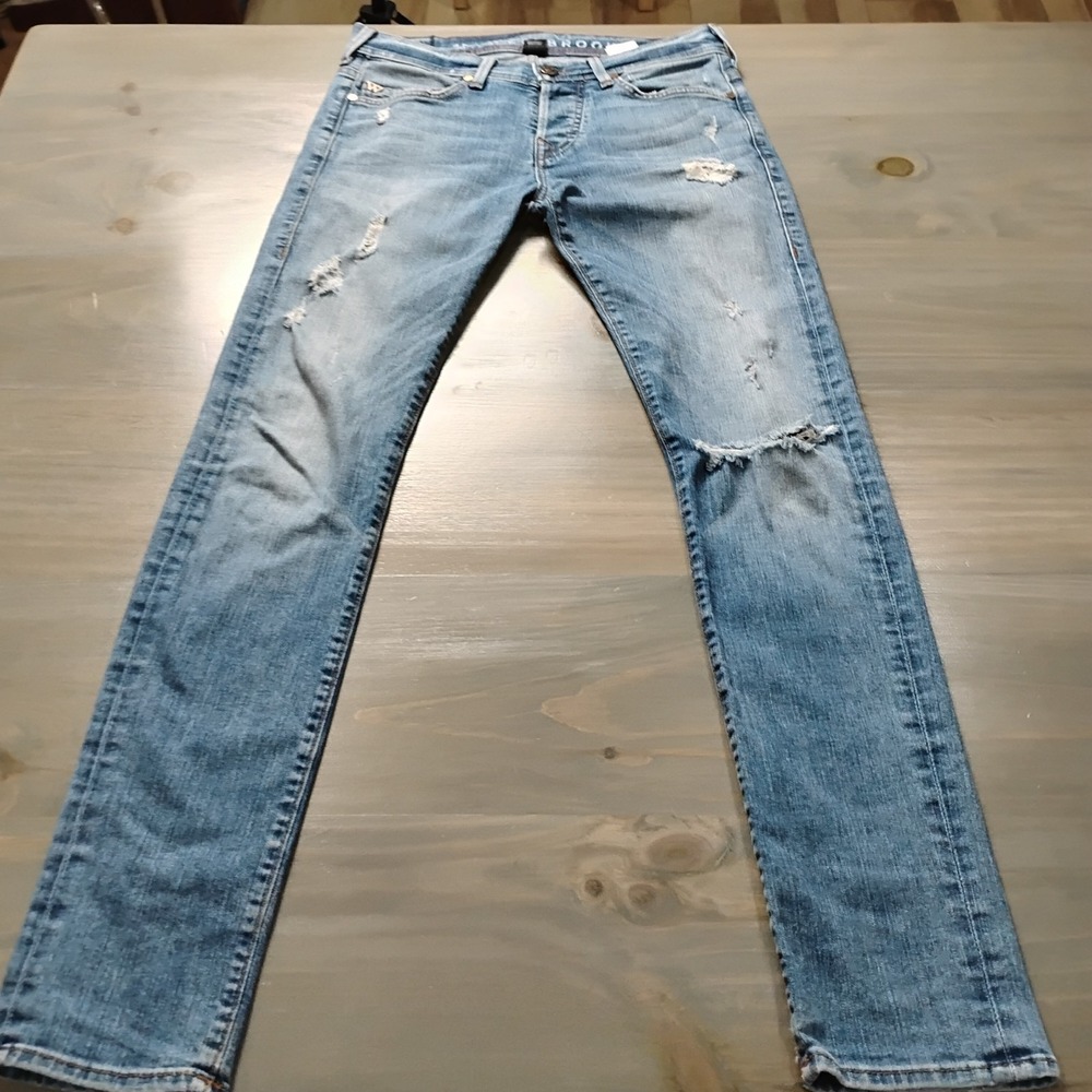True Religion Russell Westbrook Rocco Relaxed Skinny Jeans Men 29 x 33 Blue USA